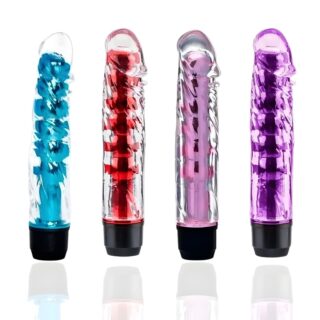 هزاز كريستال حلزوني فائق القوة | أداة زوجية سيليكون طبي مع توصيل سري بالسعودية