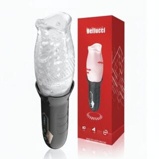 جهاز استمناء رجالي بيليوتشي 360 درجة مع العلبة الأصلية، متاح في متجر ألعاب زوجية مع توصيل آمن وبسرية تامة لجميع مناطق السعودية والدفع عند الاستلام.