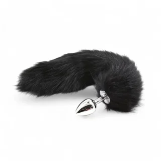 سدادة ذيل ثعلب، سدادة للبالغين، ألعاب زوجية، ذيل أسود، متجر ألعاب زوجية السعودية، توصيل سري، الدفع عند الاستلام